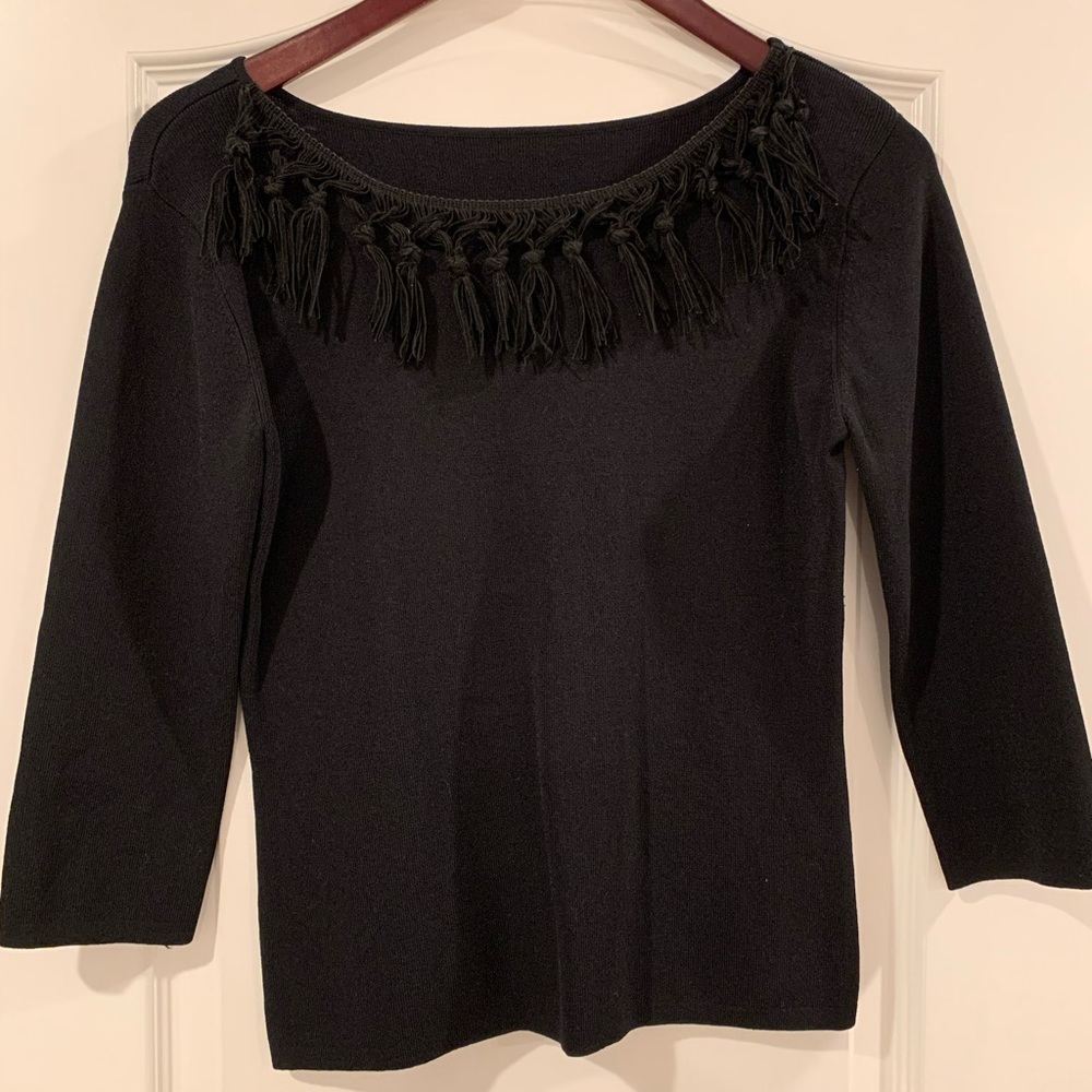 Gorgeous black long sleeve top!